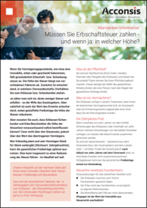 Erbschaftsteuer | Erbrecht | Recht & Steuern München