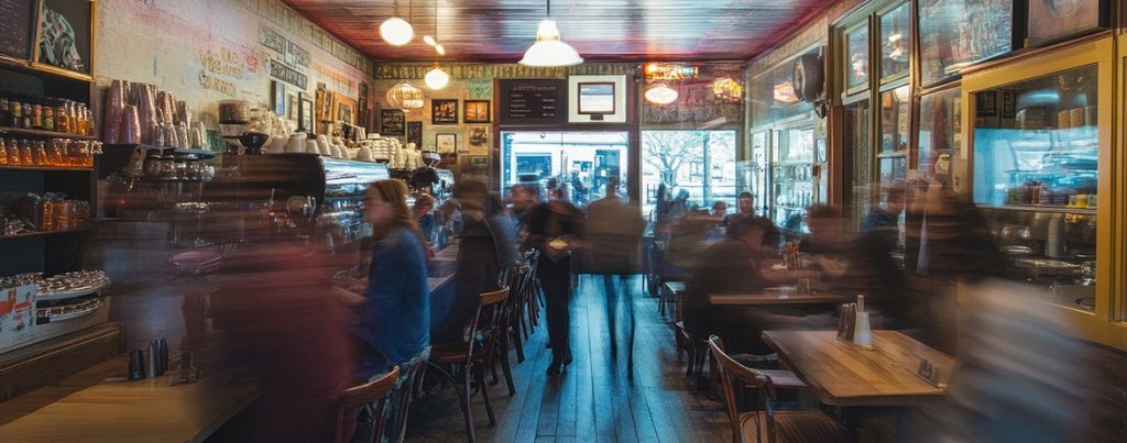 Restaurantraum mit vielen Gästen - symbolisch für das Thema Kassennachschau