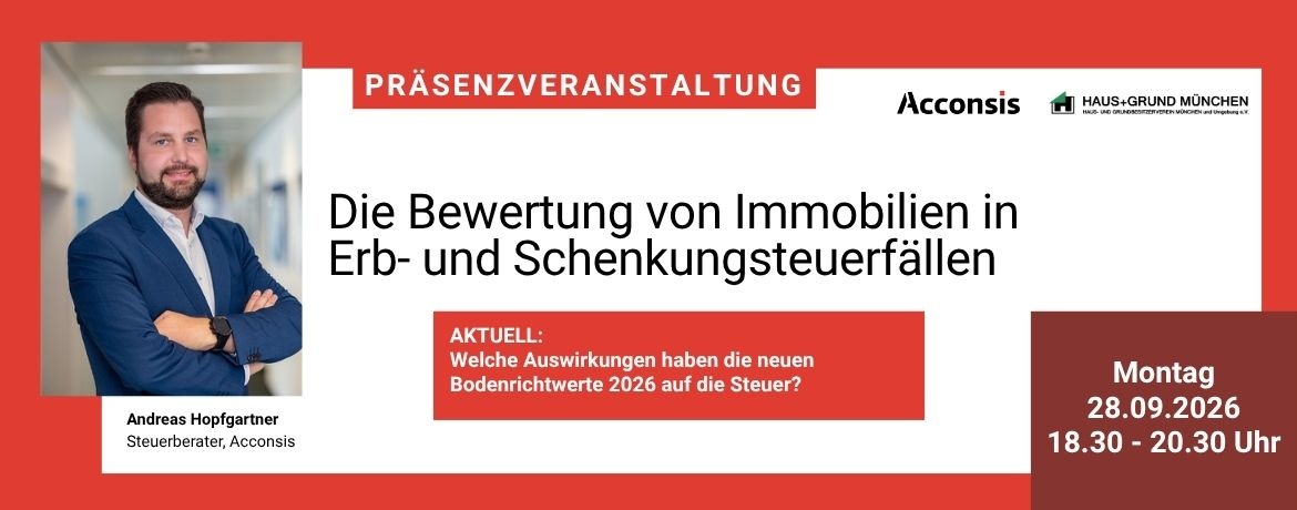 Acconsis Event "Die Bewertung von Immobilien"
